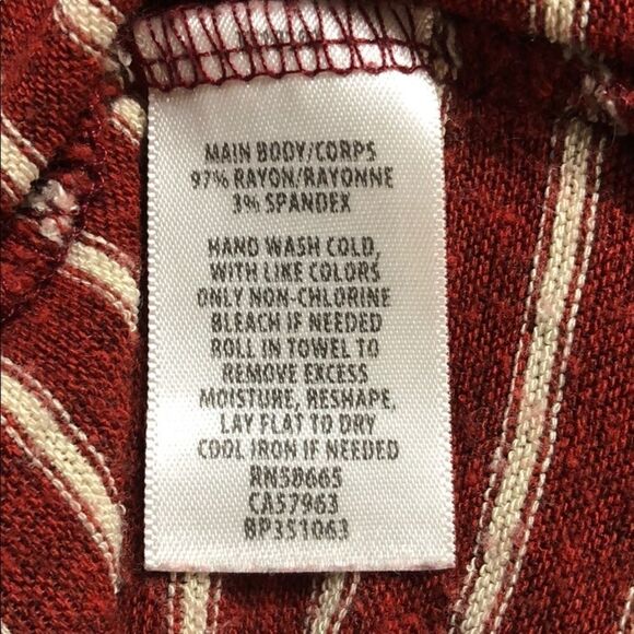 bp Striped Open Back Long Sleeve Top Size M - Picture 9 of 9